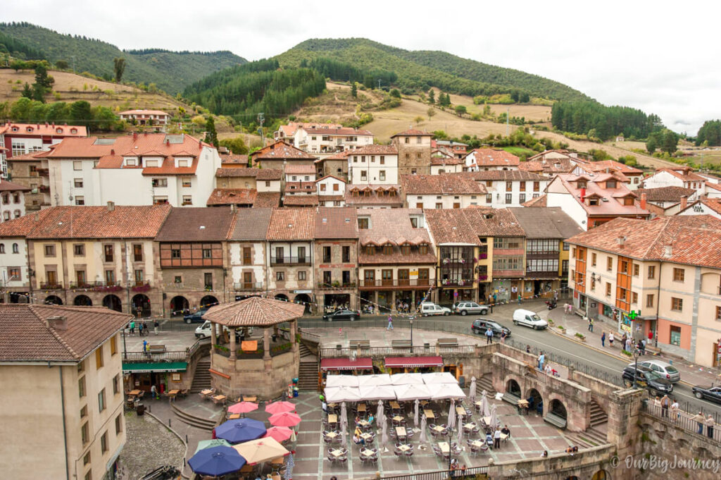 Potes town in Asturias Spain