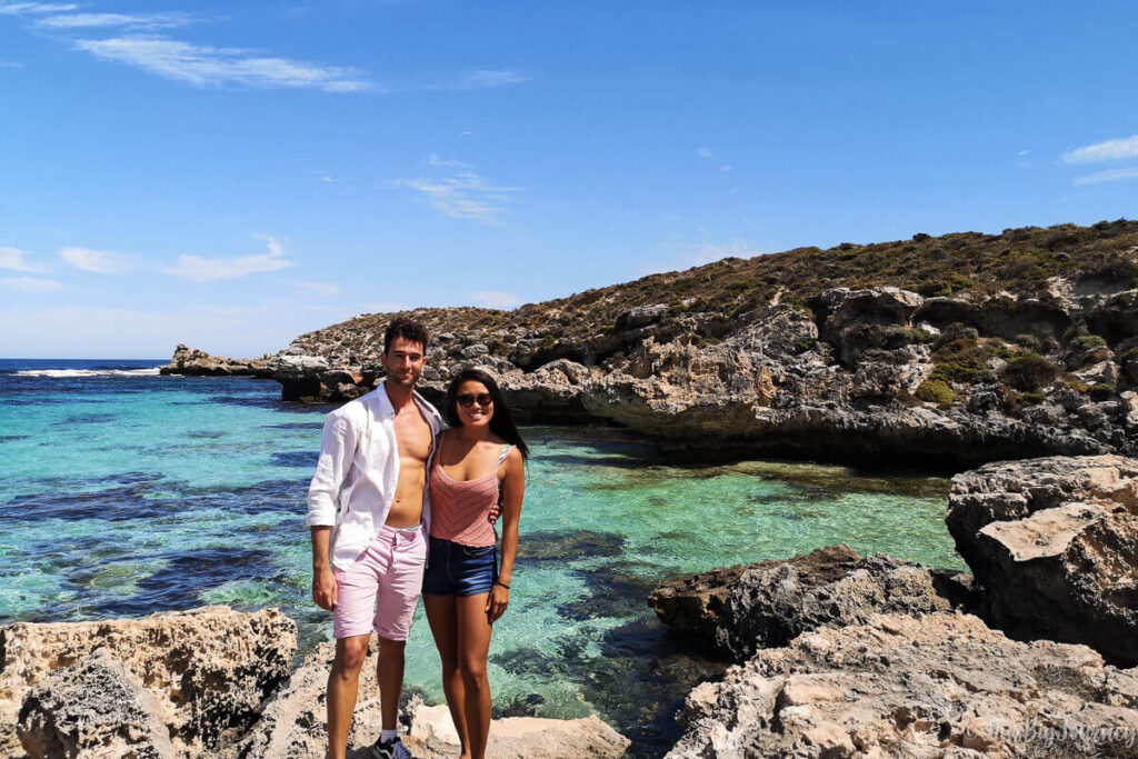 Travel Couple in Rottnest Island Australia