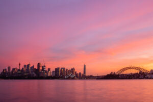 Sydney sunset from Cremorne Point