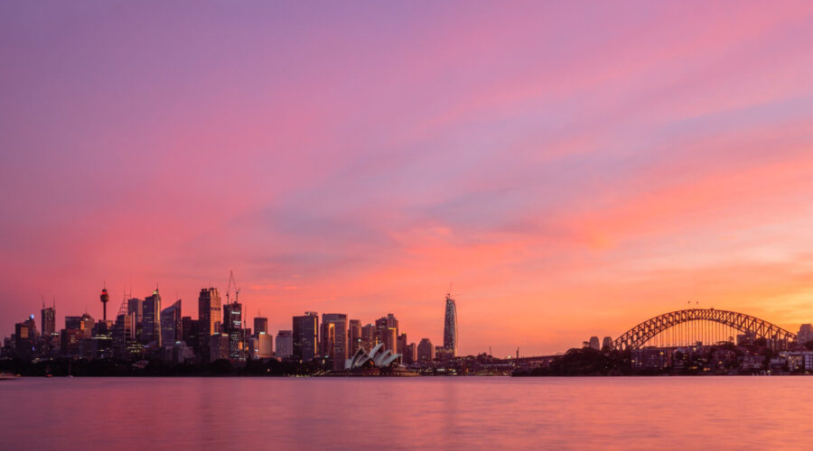 Sydney sunset from Cremorne Point