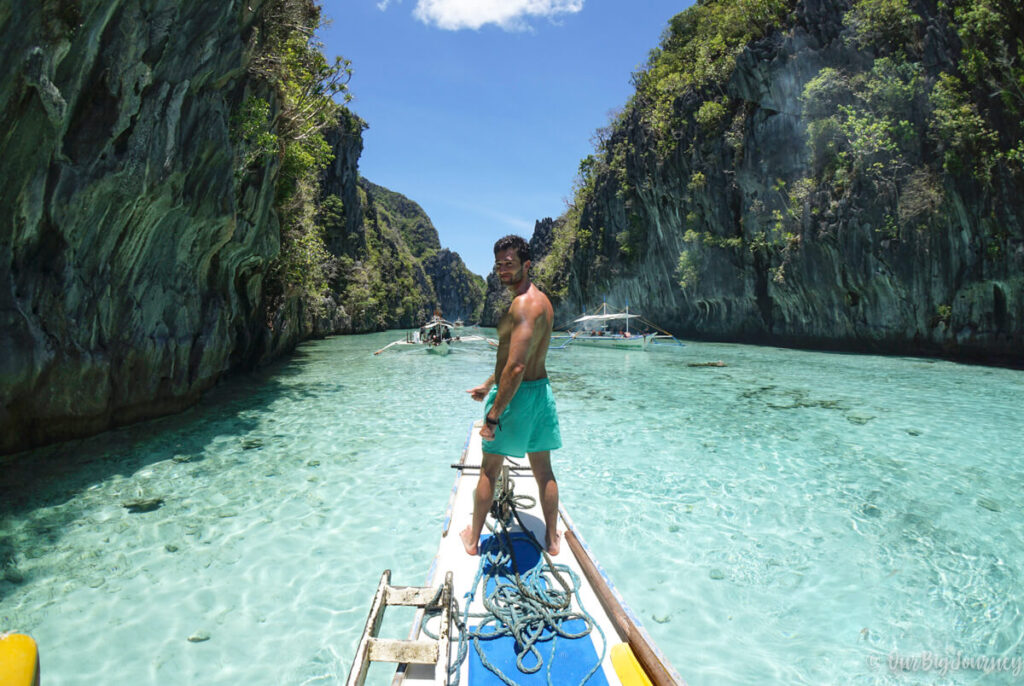 El Nido beach with clear water