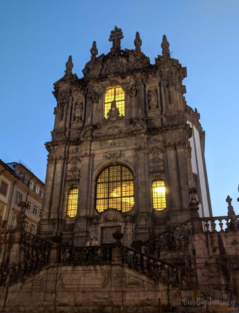 Clerigos gothic church in Porto