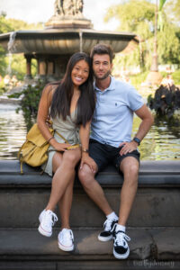 Travel couple in Central Park, NYC