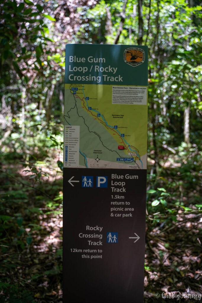 Blue Gum Loop & Rocky Crossing Track map-2