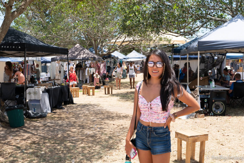 Ellen at the market