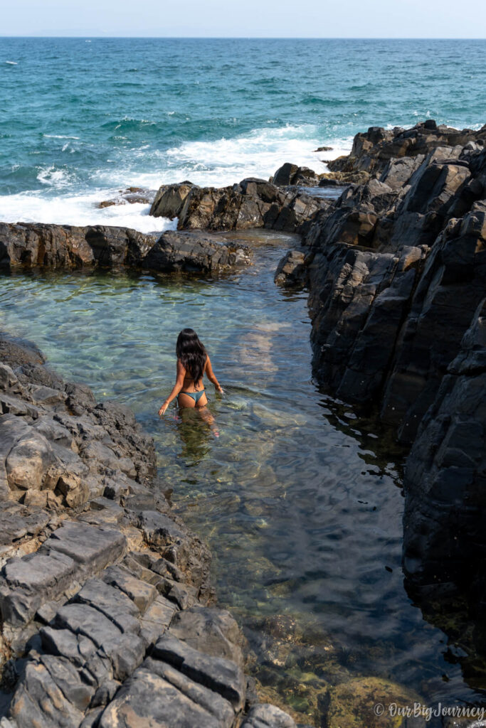 Swimming at Noosa Fairy Pools