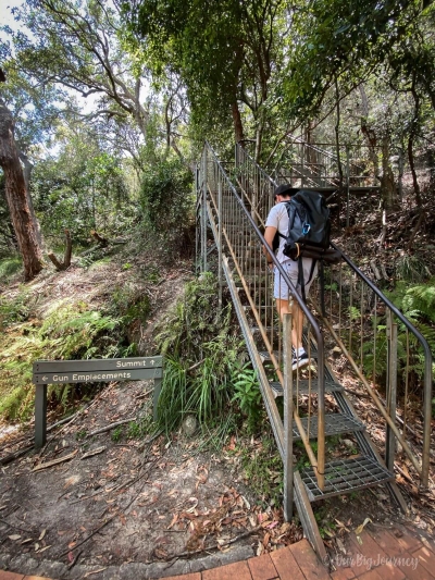 Tomaree Head Summit walk stairs to the top