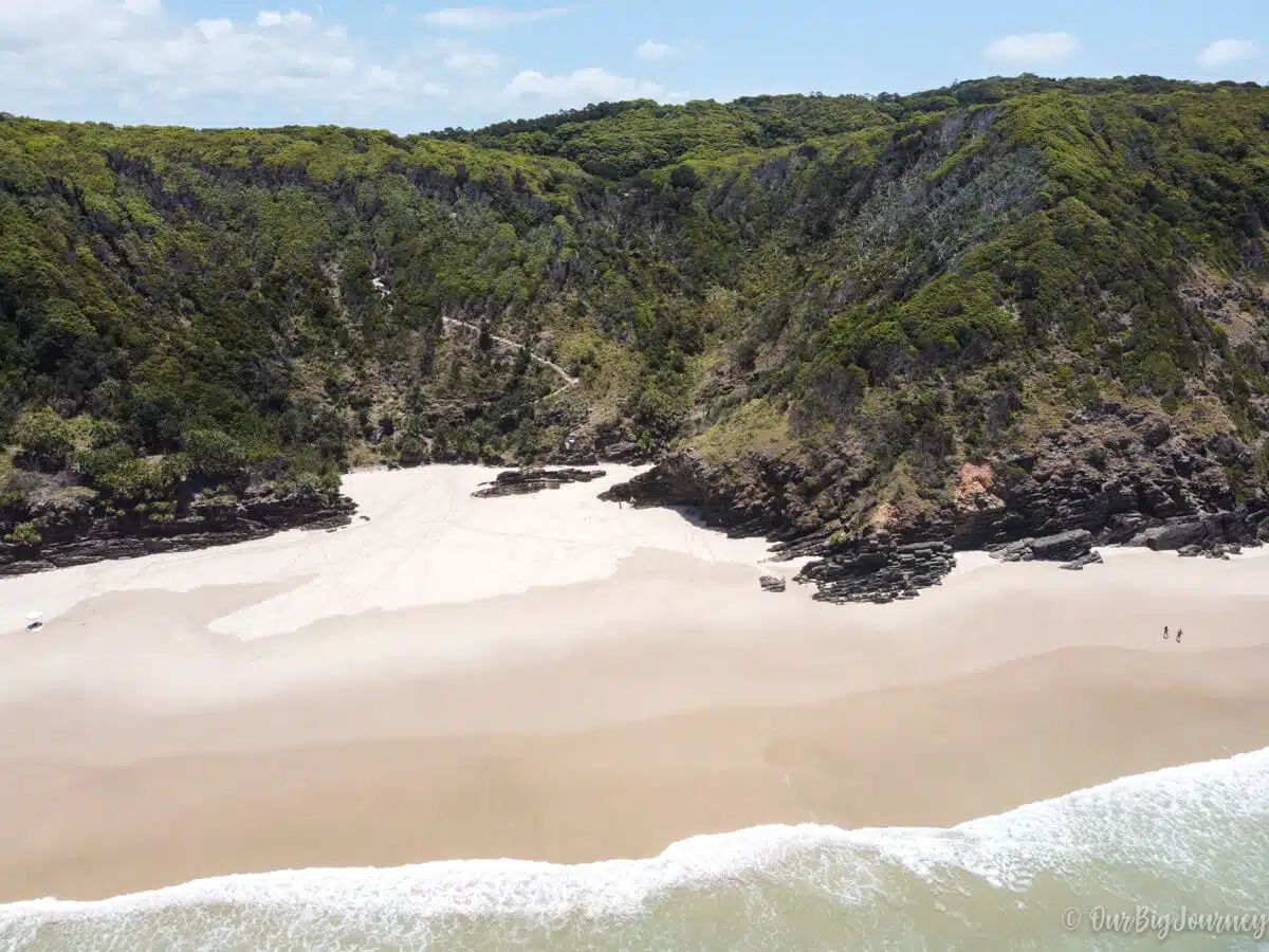 Whites Beach drone photo