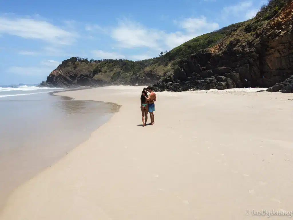 Whites Beach drone photo