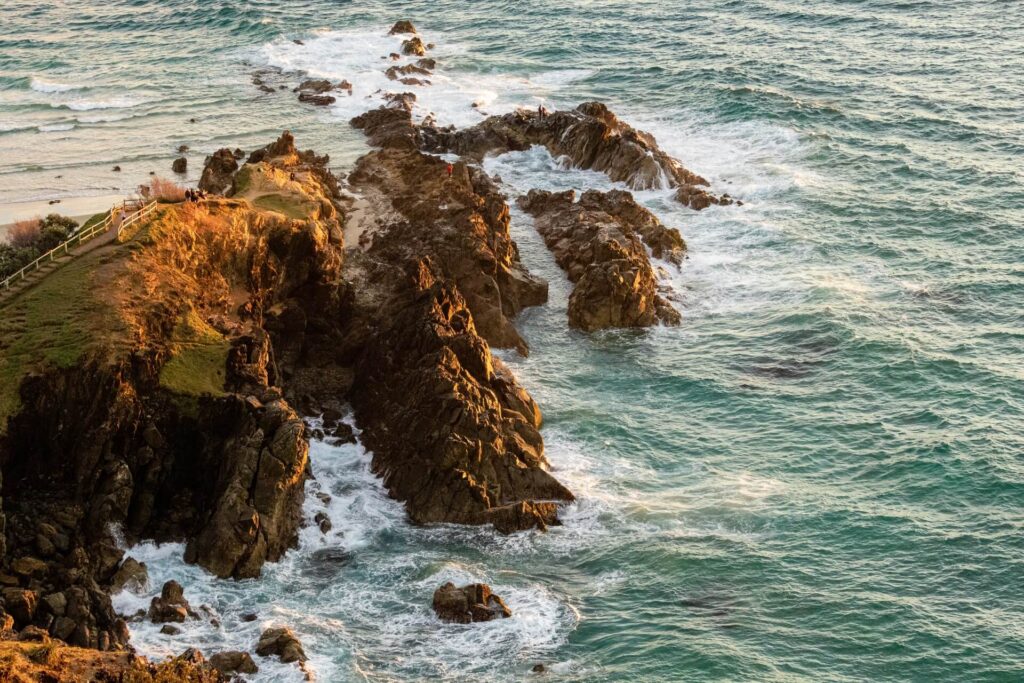 Lookout at Byron Bay rocks