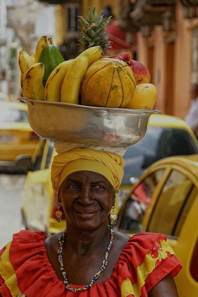 local seller in Cartagena de indias Colombia