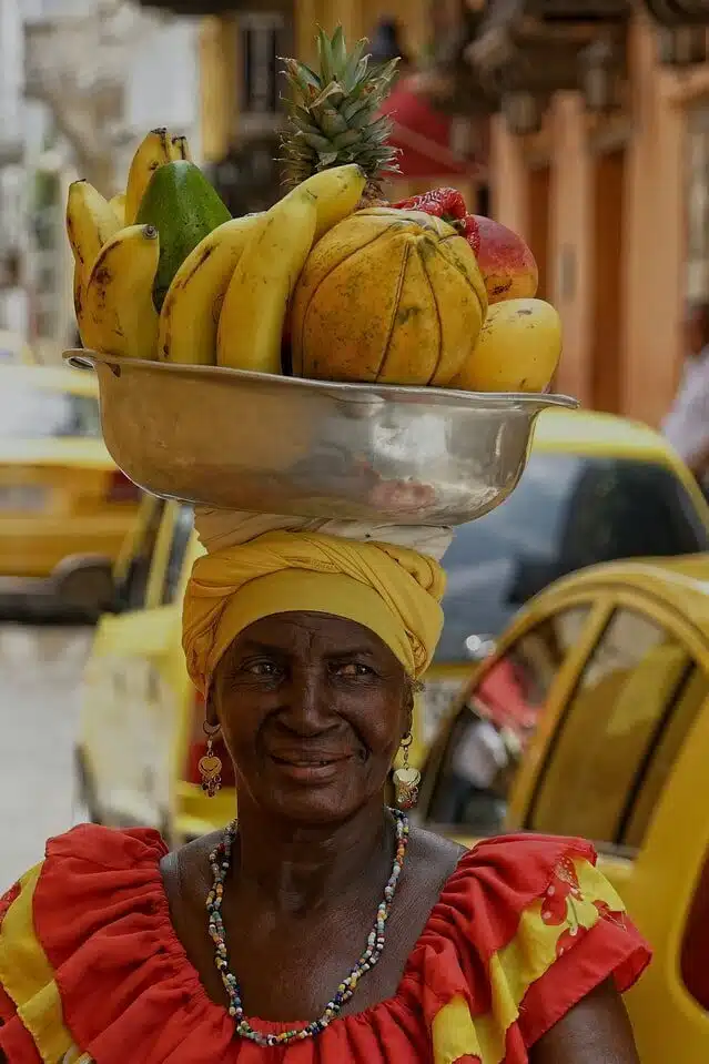 local seller in Cartagena de indias Colombia