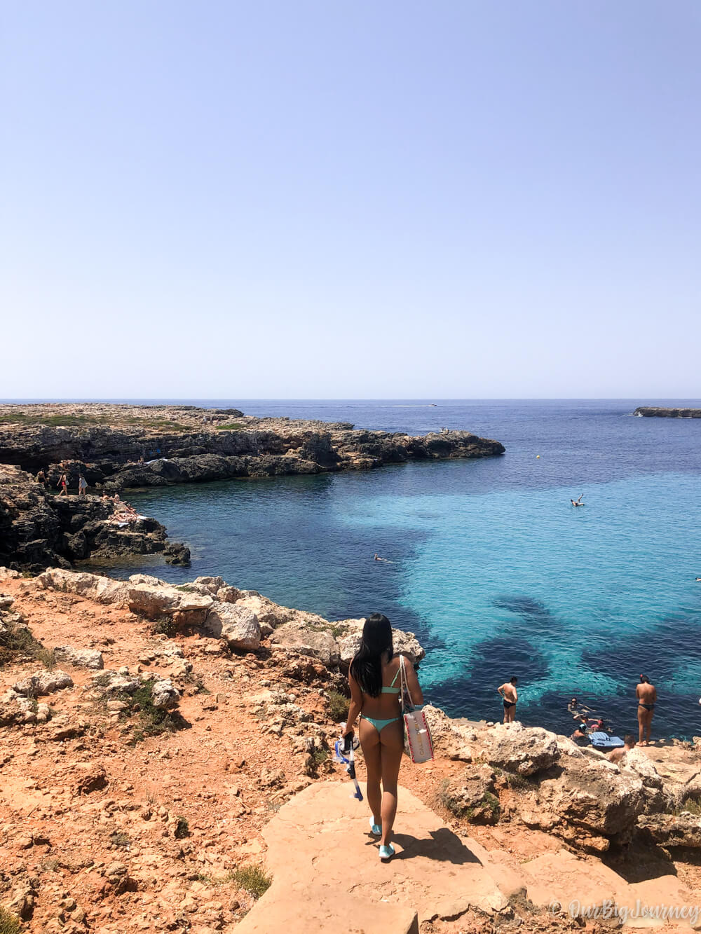 best calas in Menorca, cala de la olla