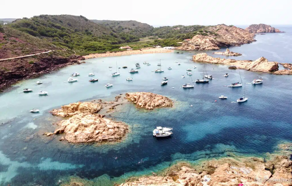 best cala Menorca in the north