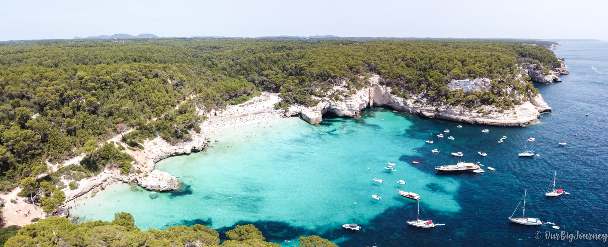 best cala in Menorca cala Mitjana