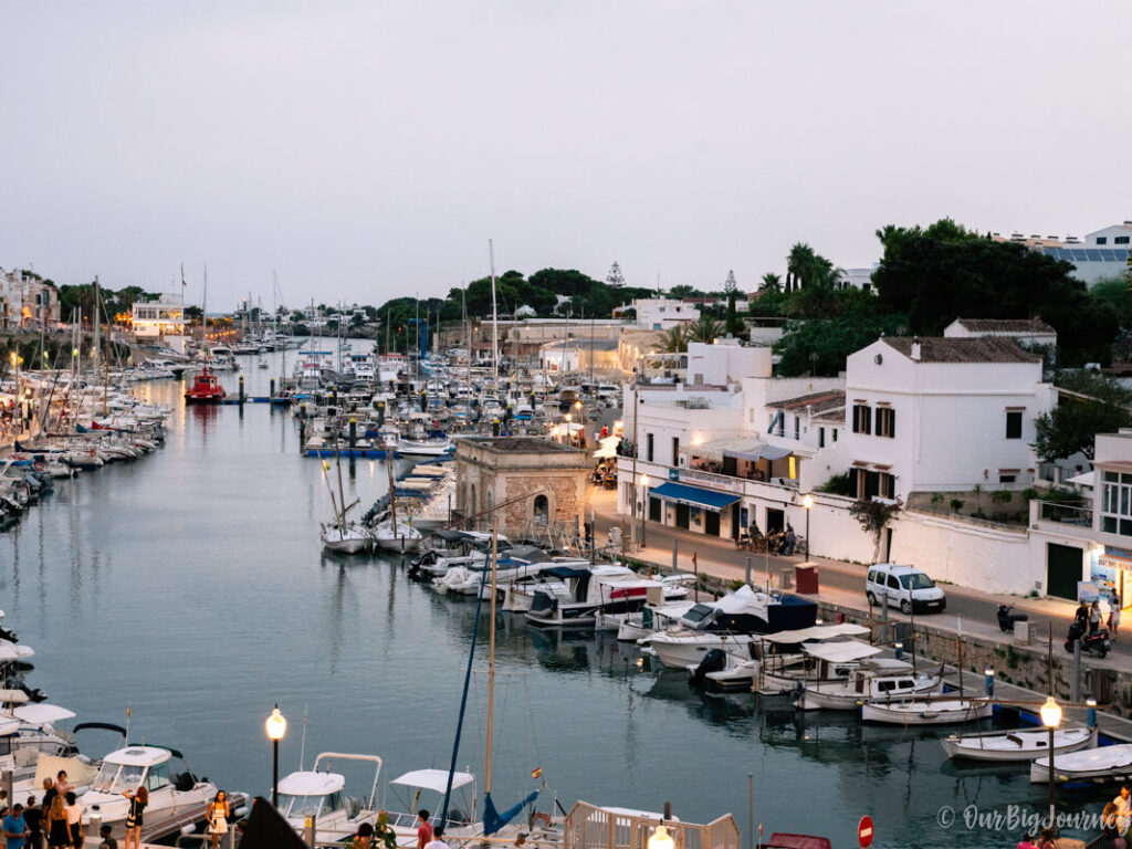 views of Ciutadella's port