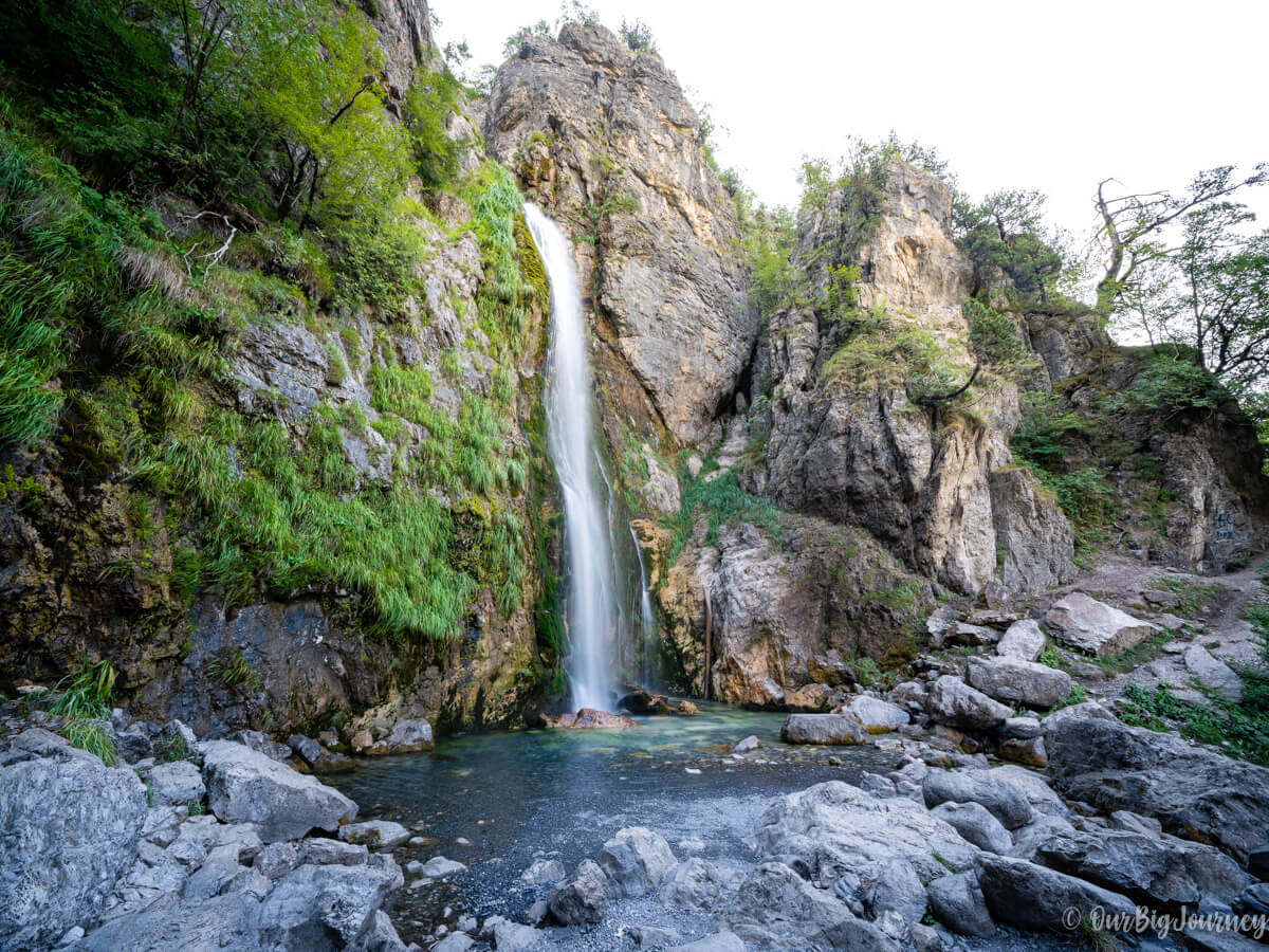 How to get to Theth Waterfall in Albania