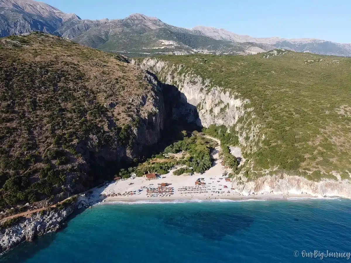 Gjipe Beach canyon