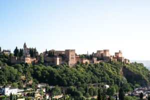 landscape views of the Alhambra in Spain