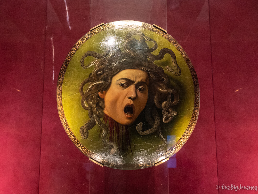 Caravaggio Medusa in the Uffizi
