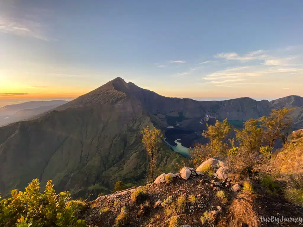 Views from Mount Rinjani second summit