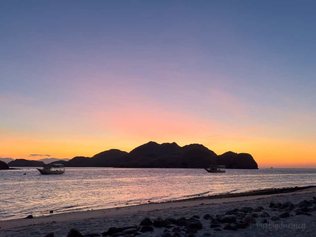 Sunset at Komodo Resort