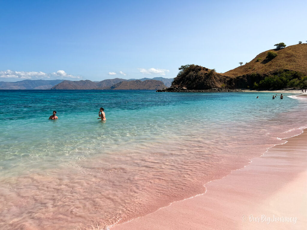 Pink Beach on Komodo Island