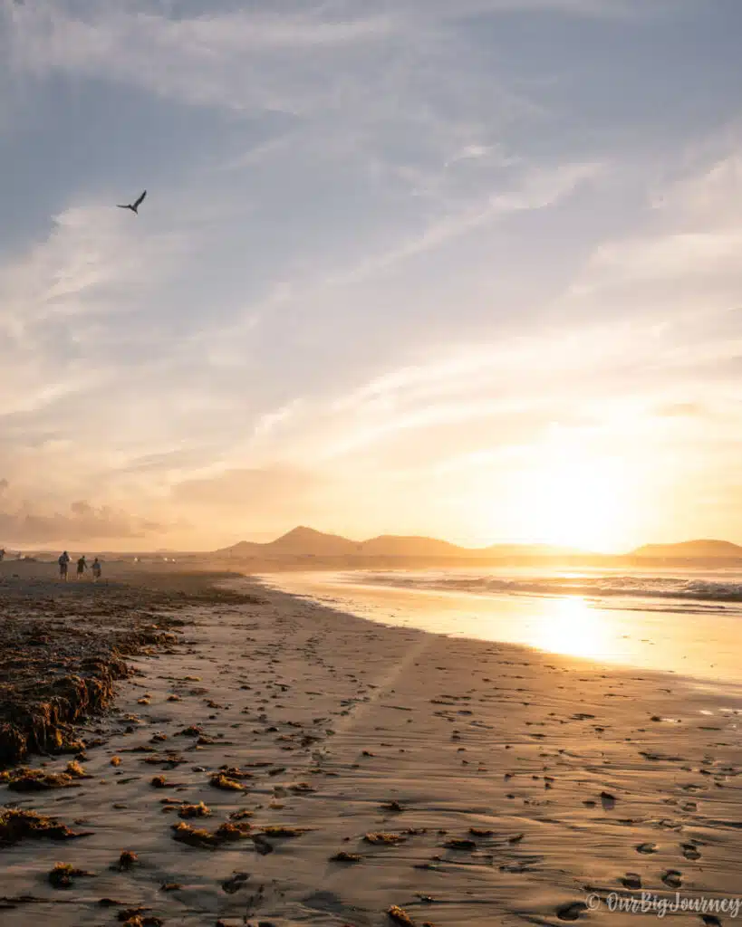 Sunset in Playa de Famara Lanzarote