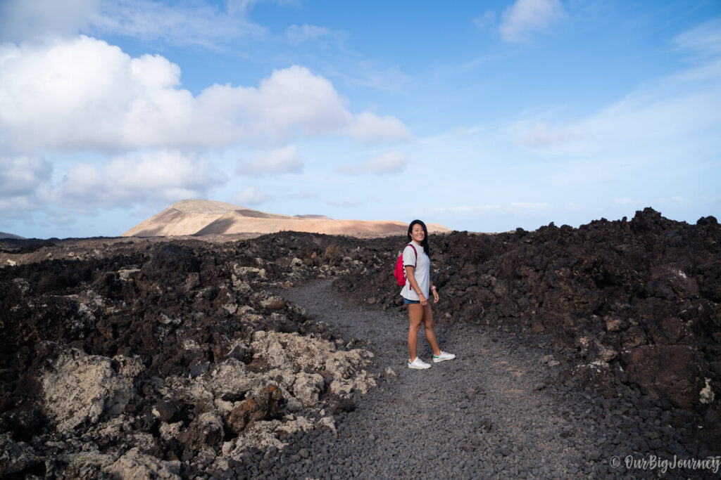 beginning of the hike Caldera Blanca