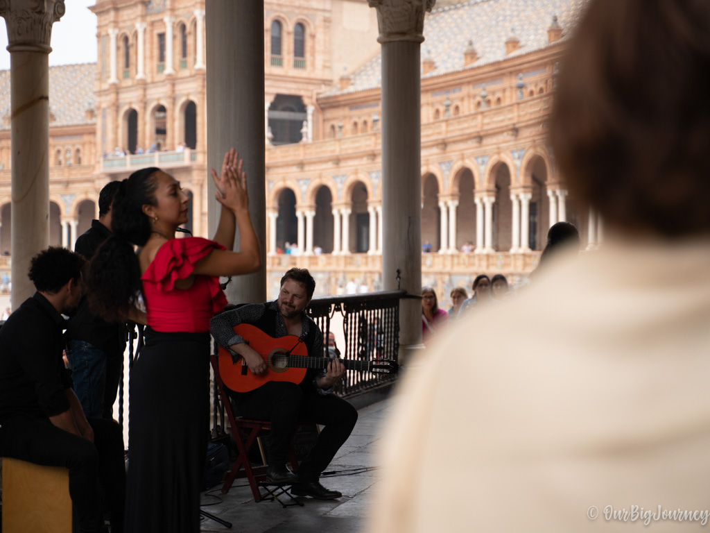 Flamenco in plaza de espana