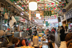 Gwangjang Market in Seoul, South Korea