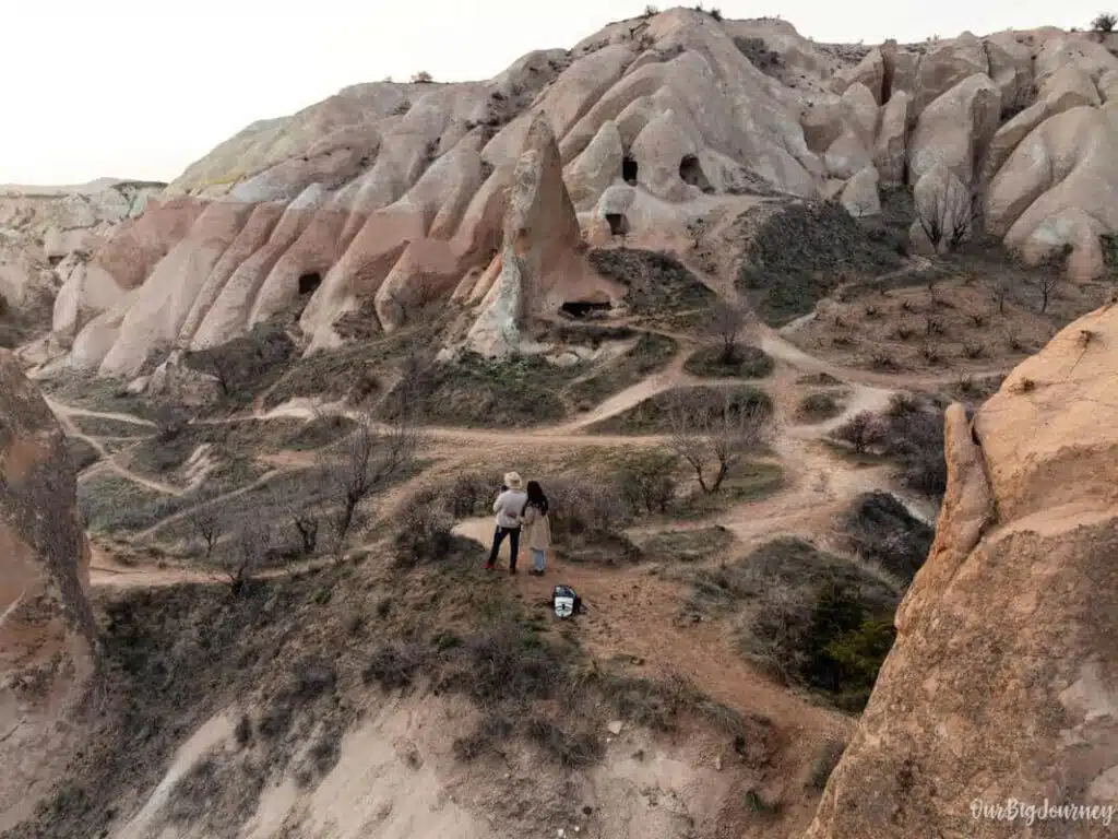 red valley in Cappadocia