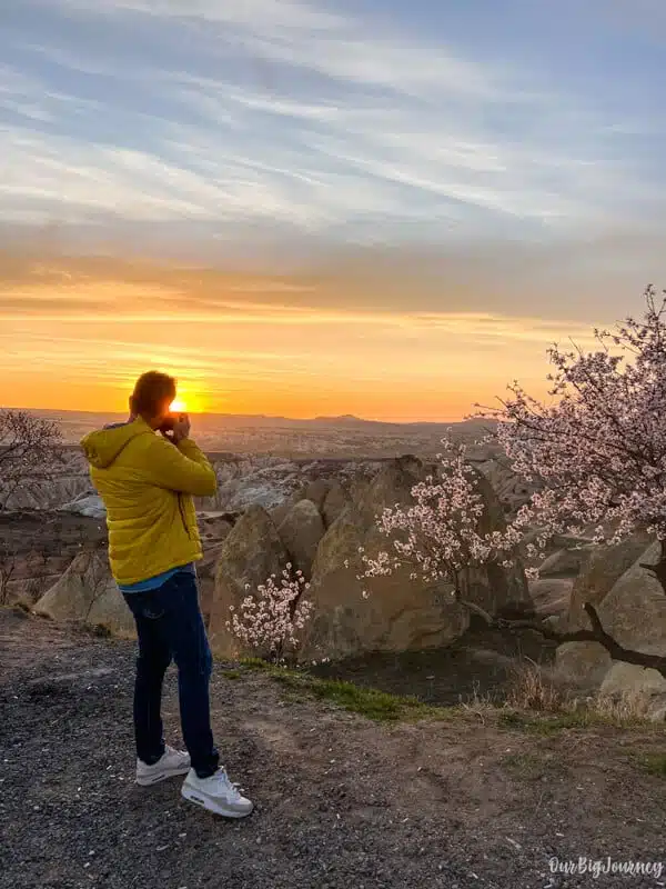 sunset photography Cappadocia
