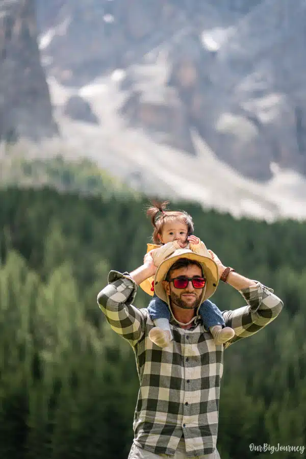 Val Venegia with kids