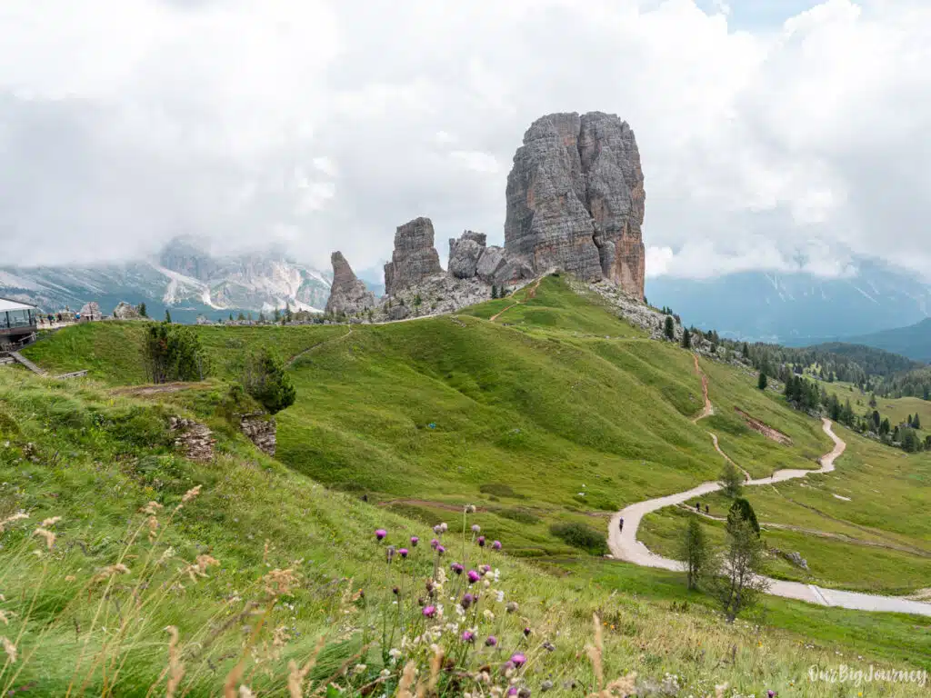 Cinque torri hike with kids