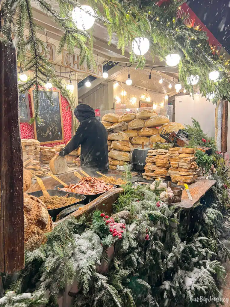Food at Krakow Christmas market